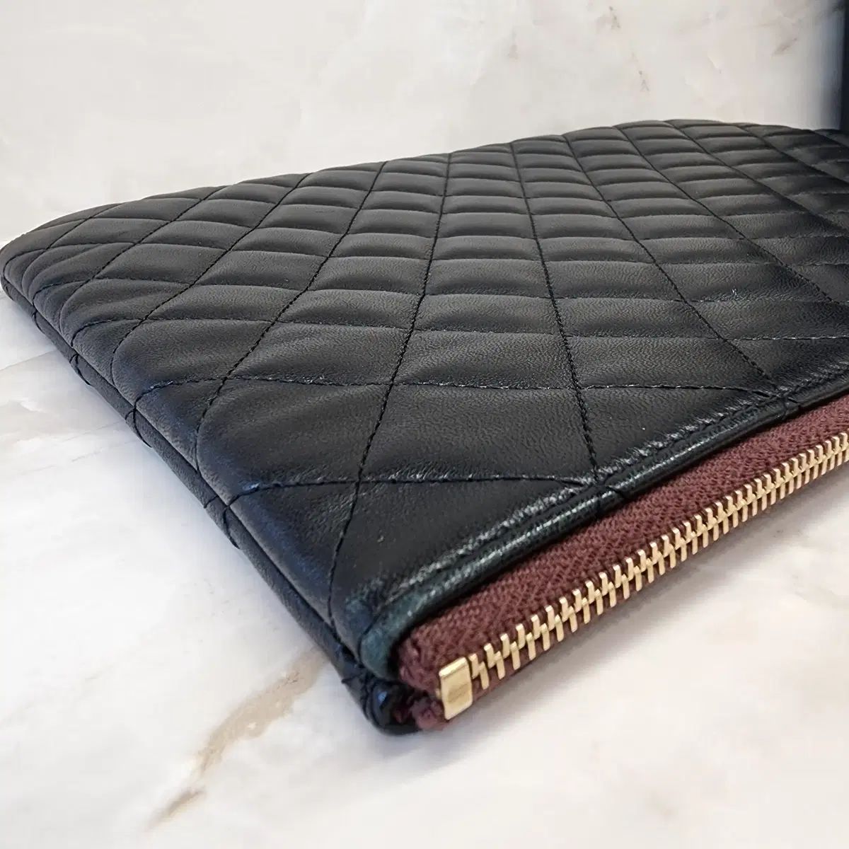 Chanel シャネル 美しさ CC ロゴ ラージ クラッチ DECORATOM_COM_BR