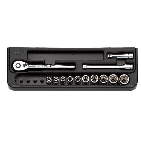KTC 京都機械工具 6.3SQ ソケットレンチセット 13点 mm TB210