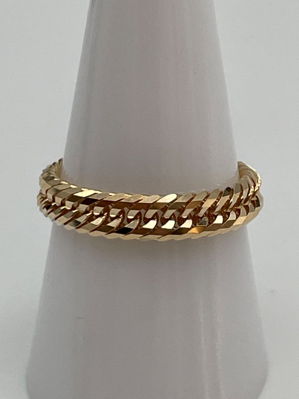 ショップス開設記念価格 K 18 喜平 12面トリプル リング 13号 指輪