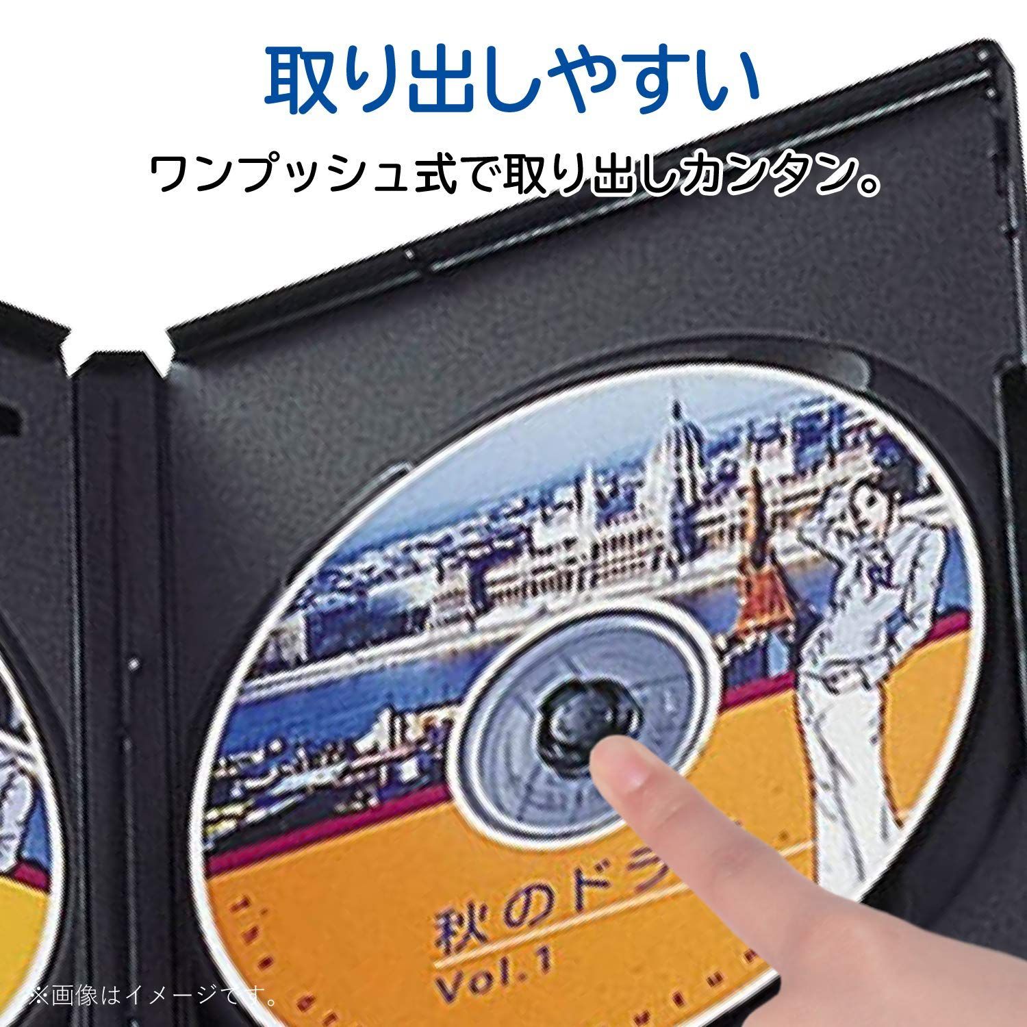 【人気商品】標準サイズ 2枚収納 対応 3個セット BD DVD ブラック トールケース CCD-DVD04BK エレコム