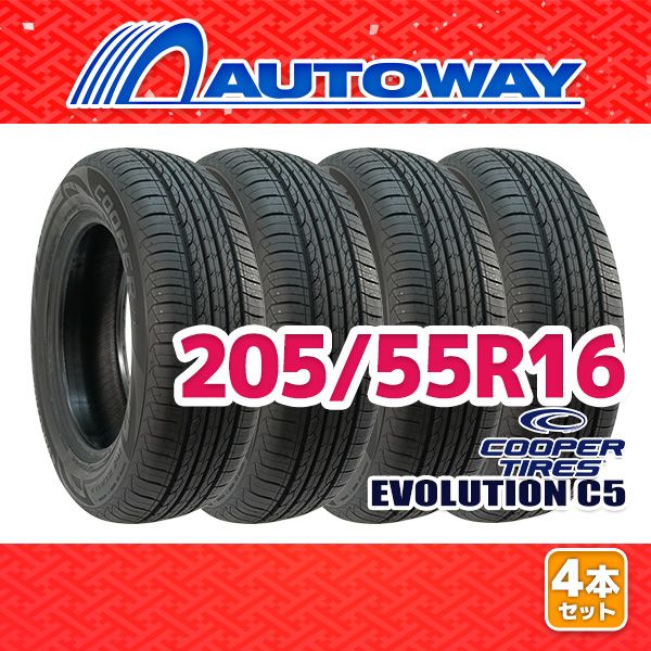 AUTOWAY 205|55R16 サマータイヤ COOPER EVOLUTION C5 16インチ 4本セット 夏タイヤ オートウェイ