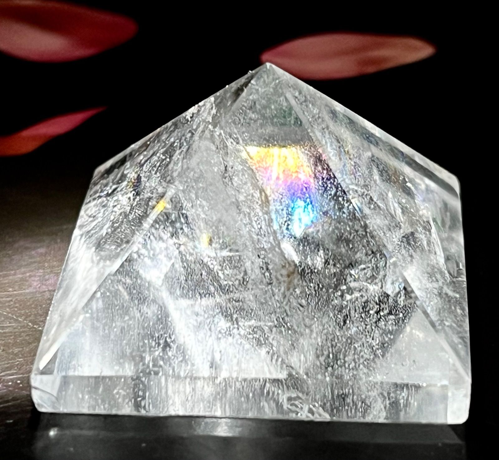 大宇宙との融合✨ レインボー ピラミッド 神聖幾何学 クリスタル