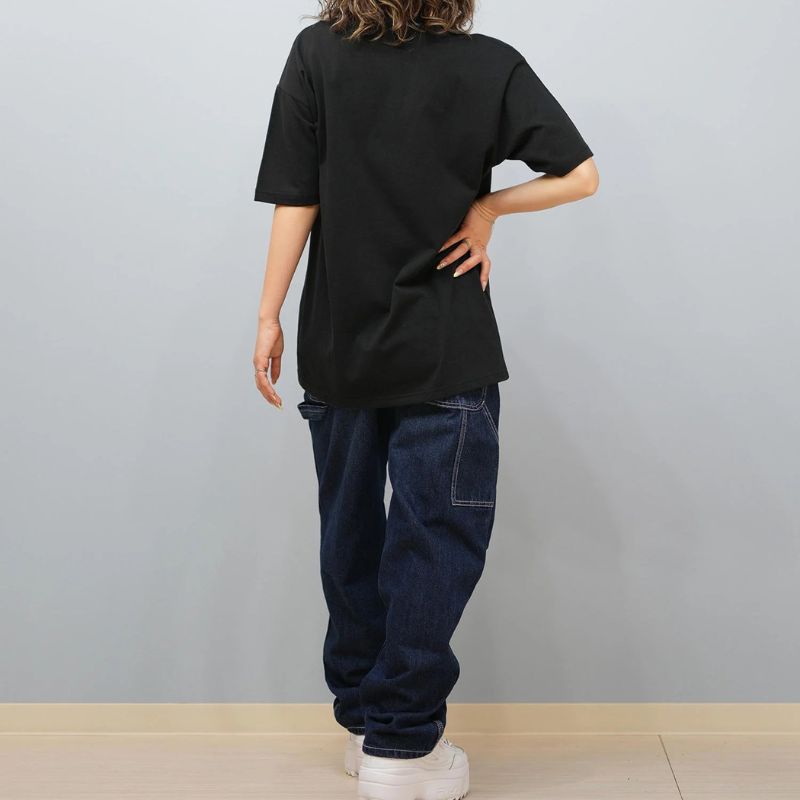 RVCA ルーカ 半袖 Tシャツ レディース ロゴ ボタン WILD RVCA LOOSEFIT ST BF04C-203_BRJ RVCA(ルーカ)半袖 Tシャツ ルーズシルエット WILD RVCA LOOSEFIT