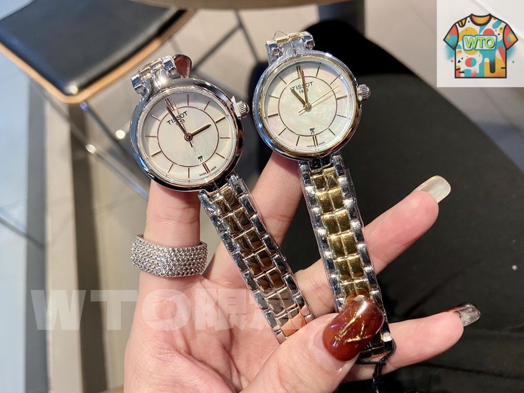 今日特価】Tissot フラミンゴ シリーズ レディース腕時計-WTO