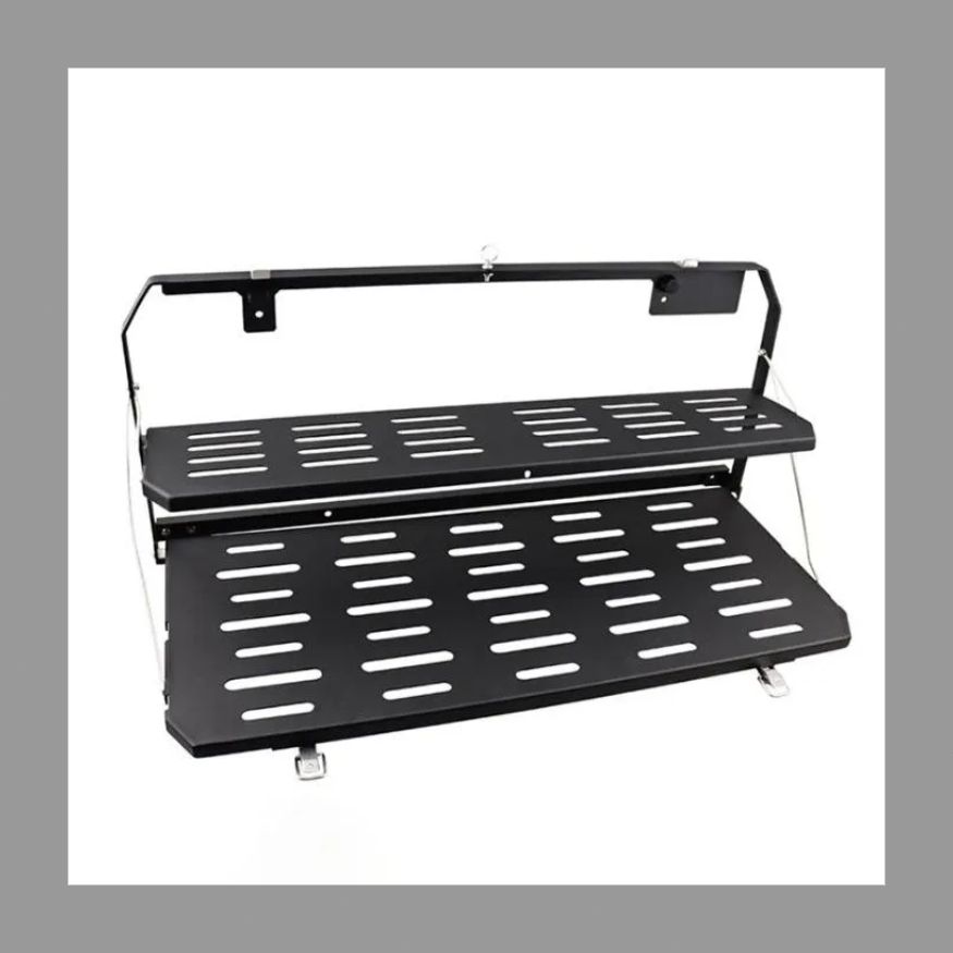 牧馬人JL車尾門改装置物棚2階テーブルラック収納テーブル折りたたみ 尾門テーブル