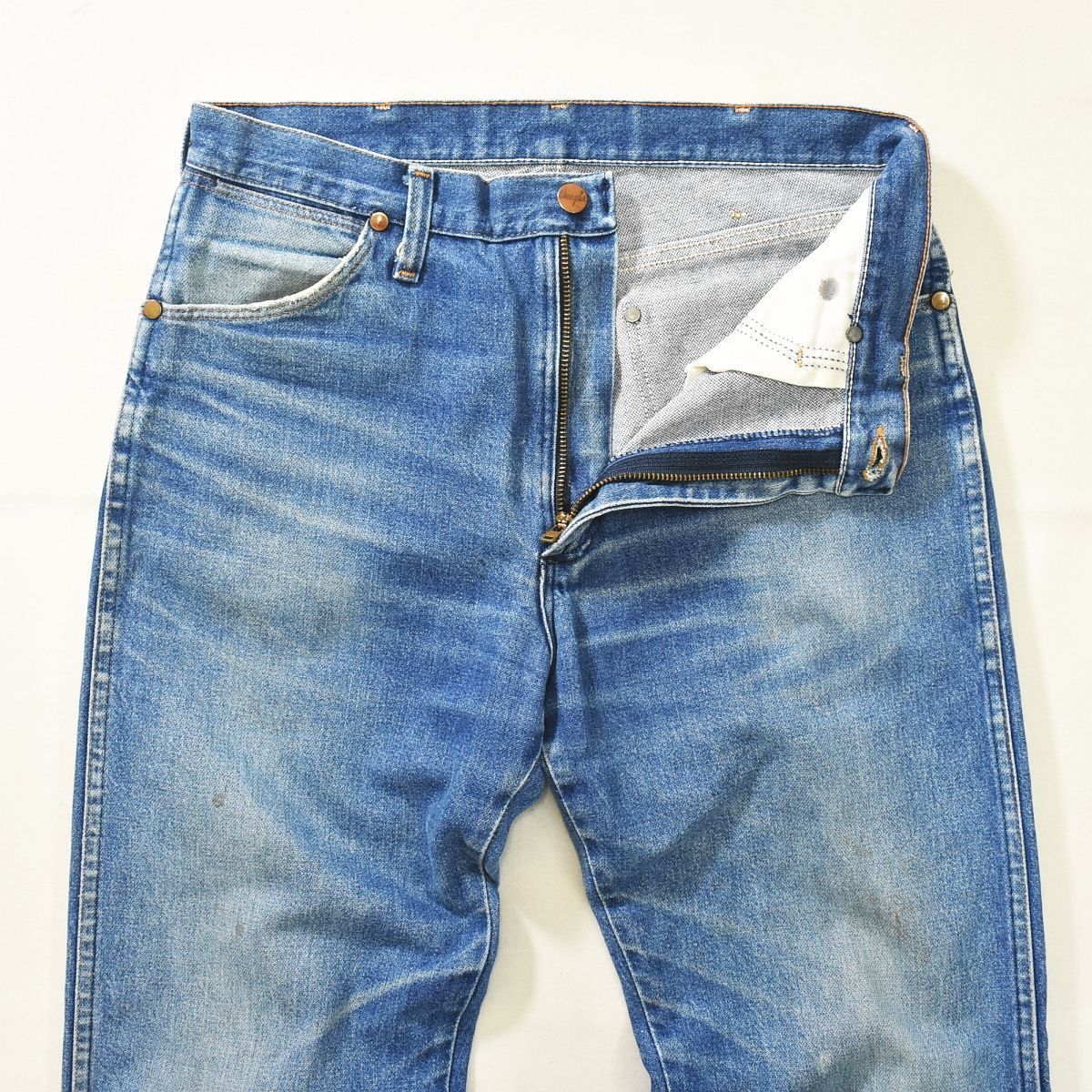 USA製80s Wrangler ワイドストレートデニム ヴィンテージ バギー