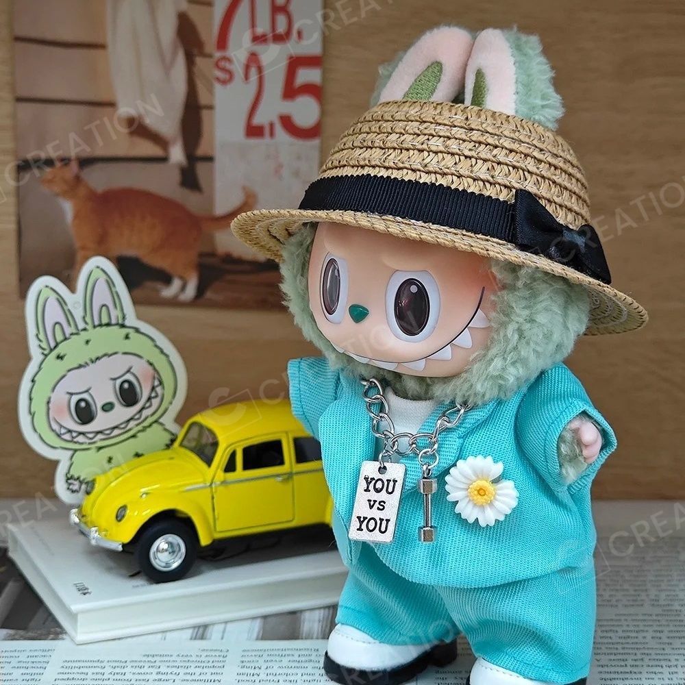 【お1人様1点限り】 Labubu ぬいぐるみ服 ジヨン 着用風 G-DRAGON BIGBANG 7点セット ぬいぐるみ