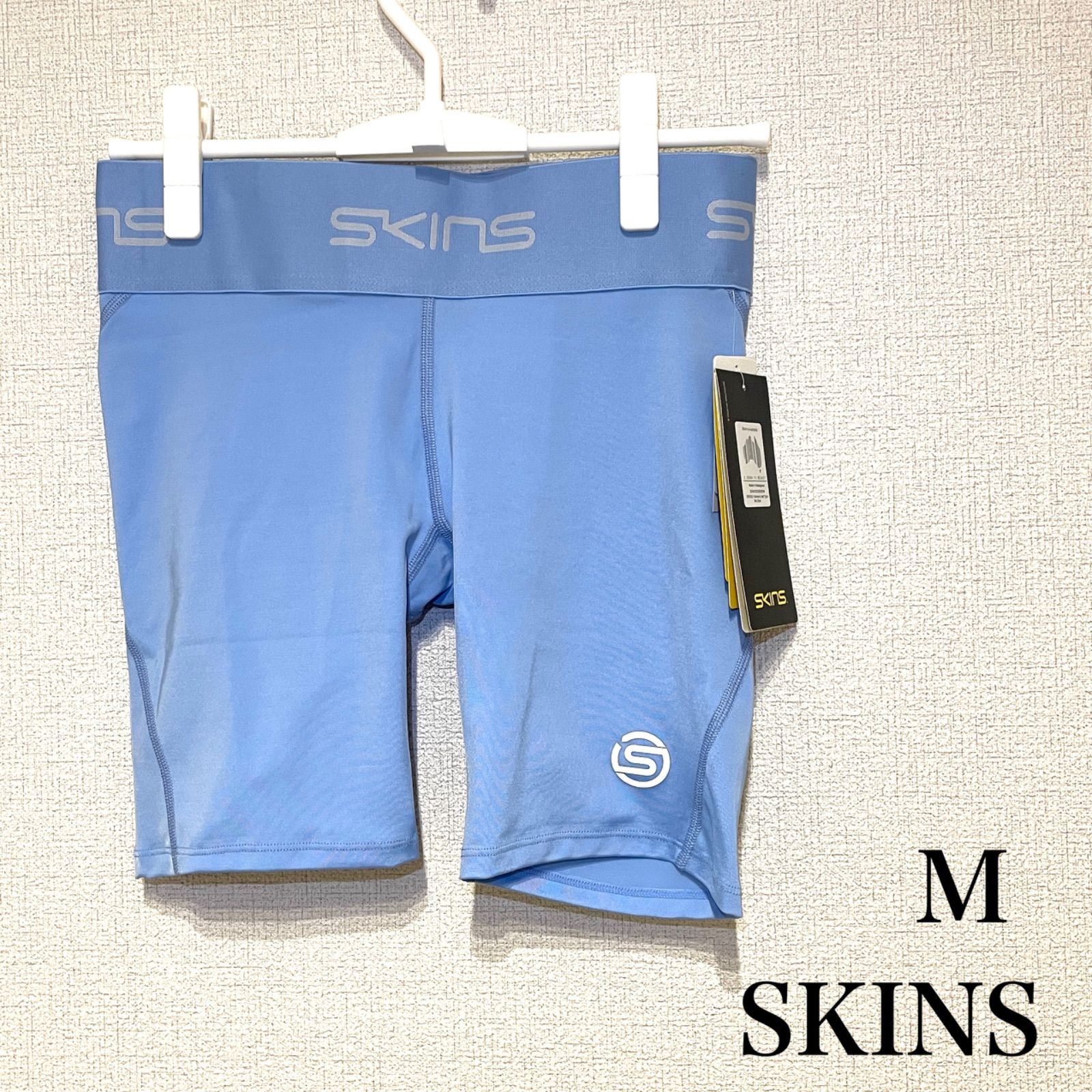 Skinsハーフタイツ　新品未使用 新品】スキンズ レディース SERIES-1 ハーフタイツ M 水色 SKINS
