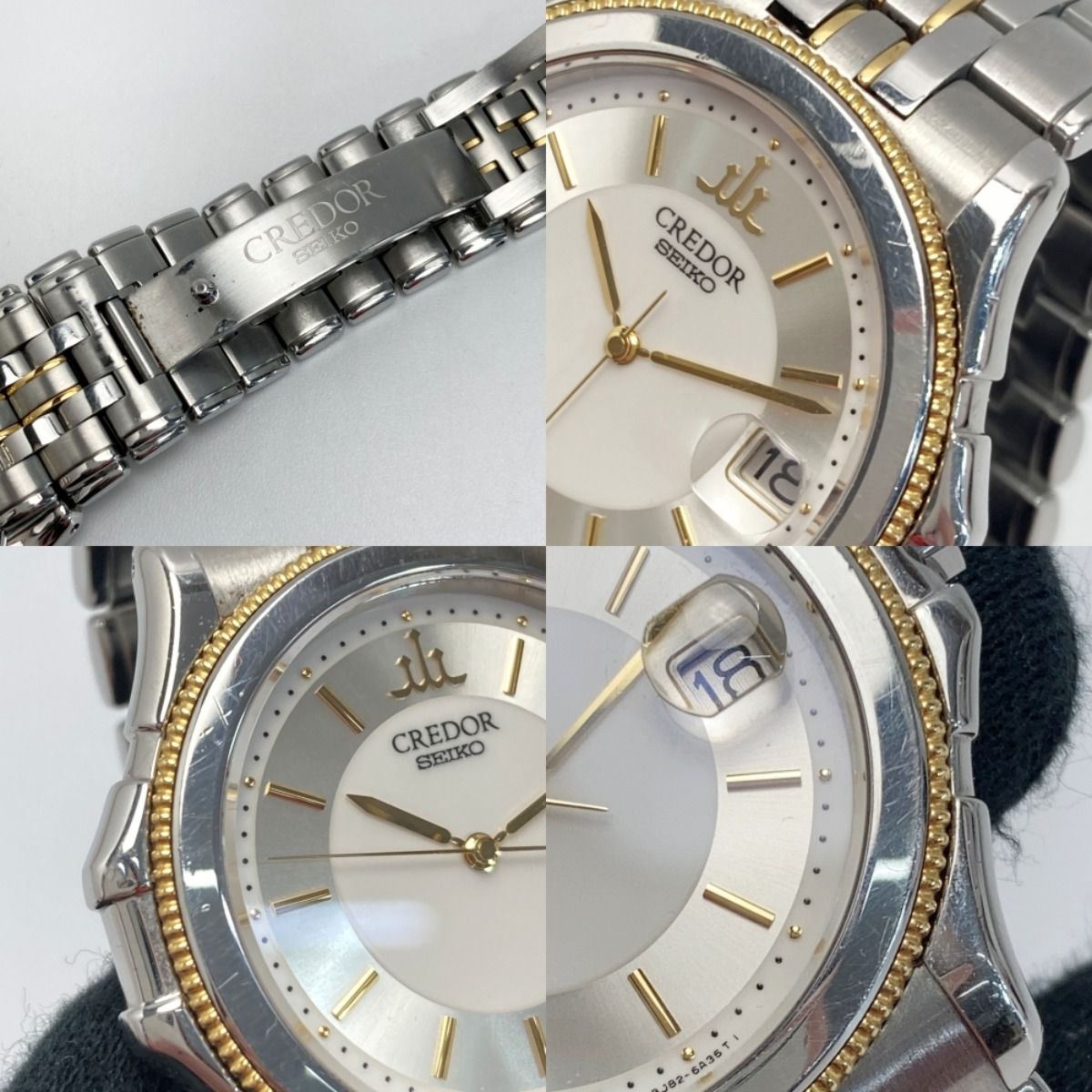 SEIKO クレドール 腕時計18KT+SS /SS 8J82-6A30 SEIKO セイコー クレドール 18KT+SS 8J82-6A30 シルバー