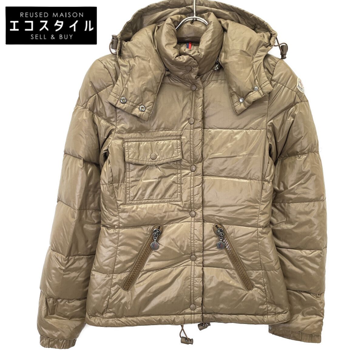 MONCLER モンクレール Z4H0050 ﾍﾞﾚﾝｼﾞｪｰﾙ ﾍﾞｰｼﾞｭ ﾀﾞｳﾝｼﾞｬｹｯﾄ O