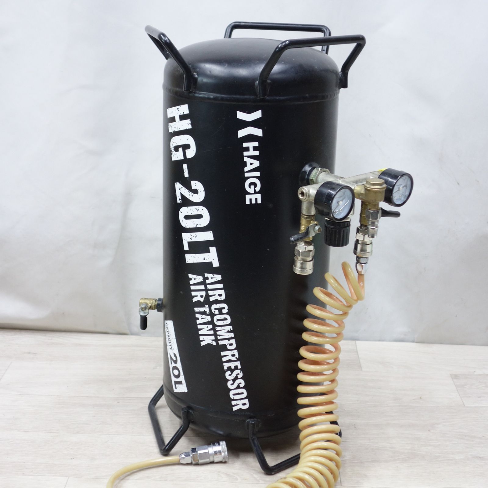 送料無料] 付属品付き◇ハイガー エア コンプレッサー 静音 100V HG 