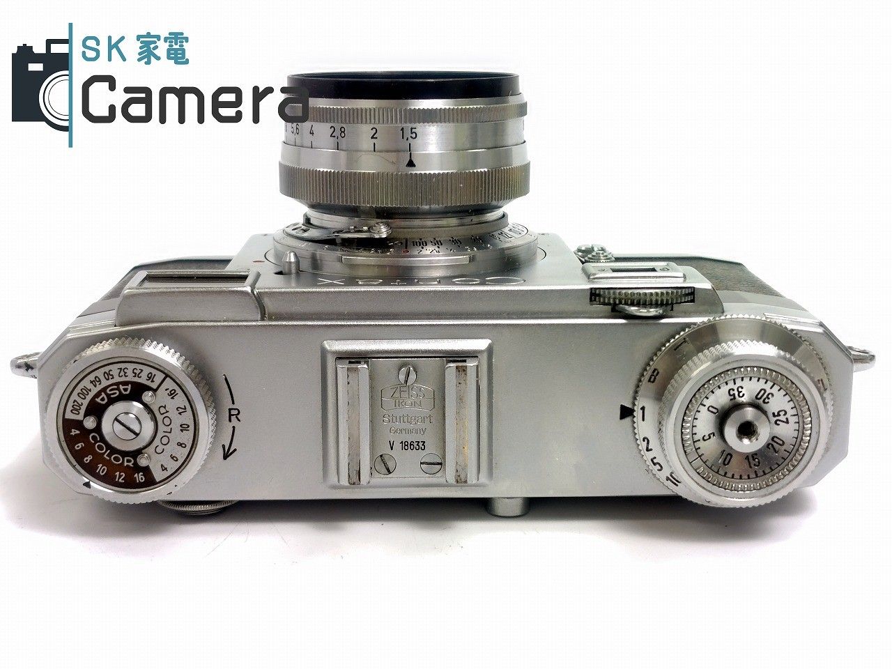 CONTAX - 【中古】 ZEISS IKON CONTAX Ⅱa Sonnar 50ｍｍ F1.5 T カラーダイヤル IIa レンジファインダー 現状品 Contax IIa + Sonnar 50mm f1.5 – FLASHBACK CAMERA