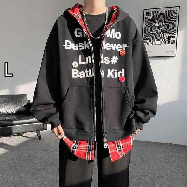 [L]春 コーデ メンズ 用 服 シンプル ファッション オシャレ 大人 かっこいい 紳士服 長袖 フード付き ジャケット カーディガン コート セーター ブラック  カジュアル 通勤スタイル 重ね着コ