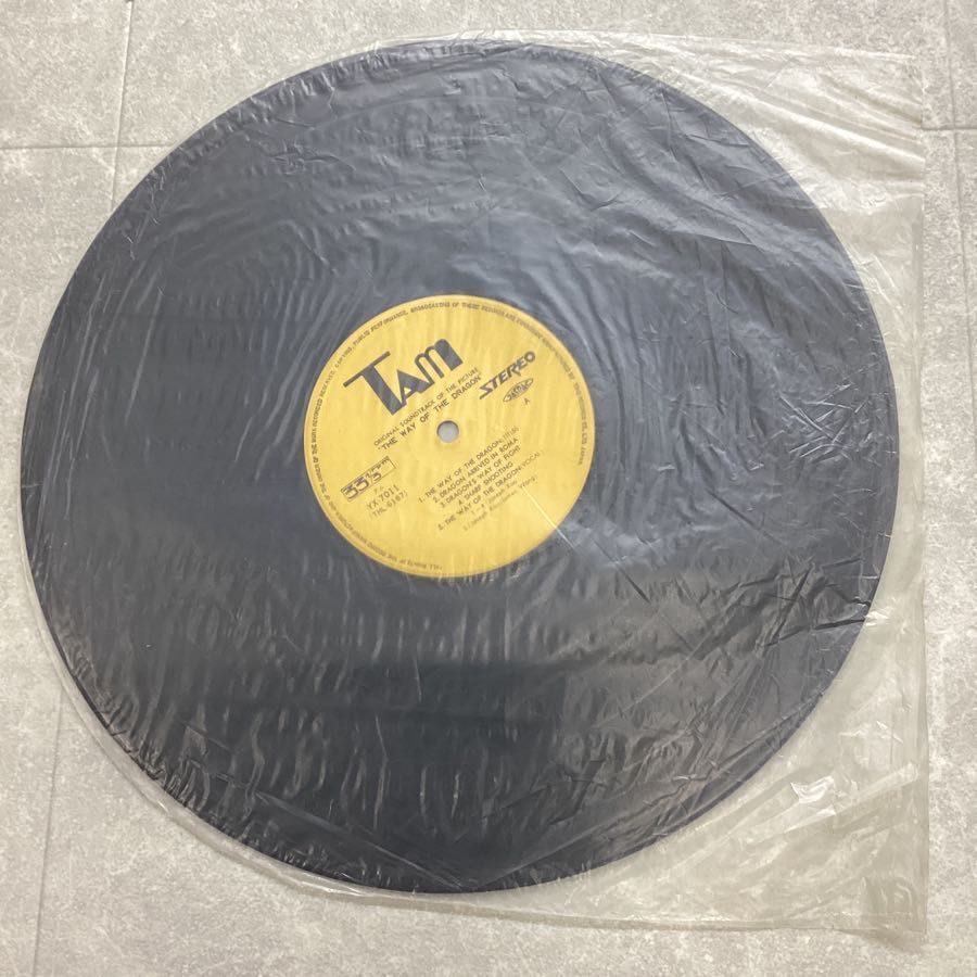 THE WAY OF THE DRAGON / ブルース・リー / レコード ポニー LP