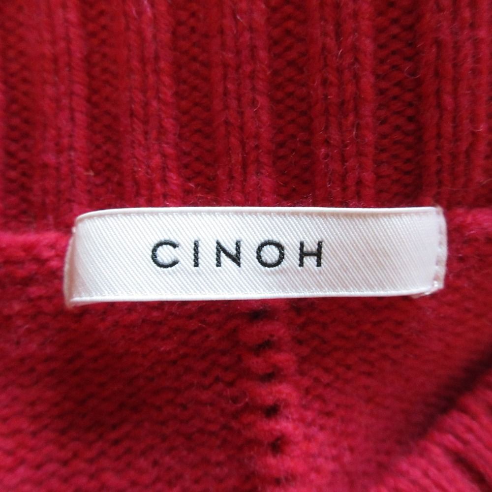 美品 CINOH チノ Vネック オーバーサイズ ニット プルオーバー