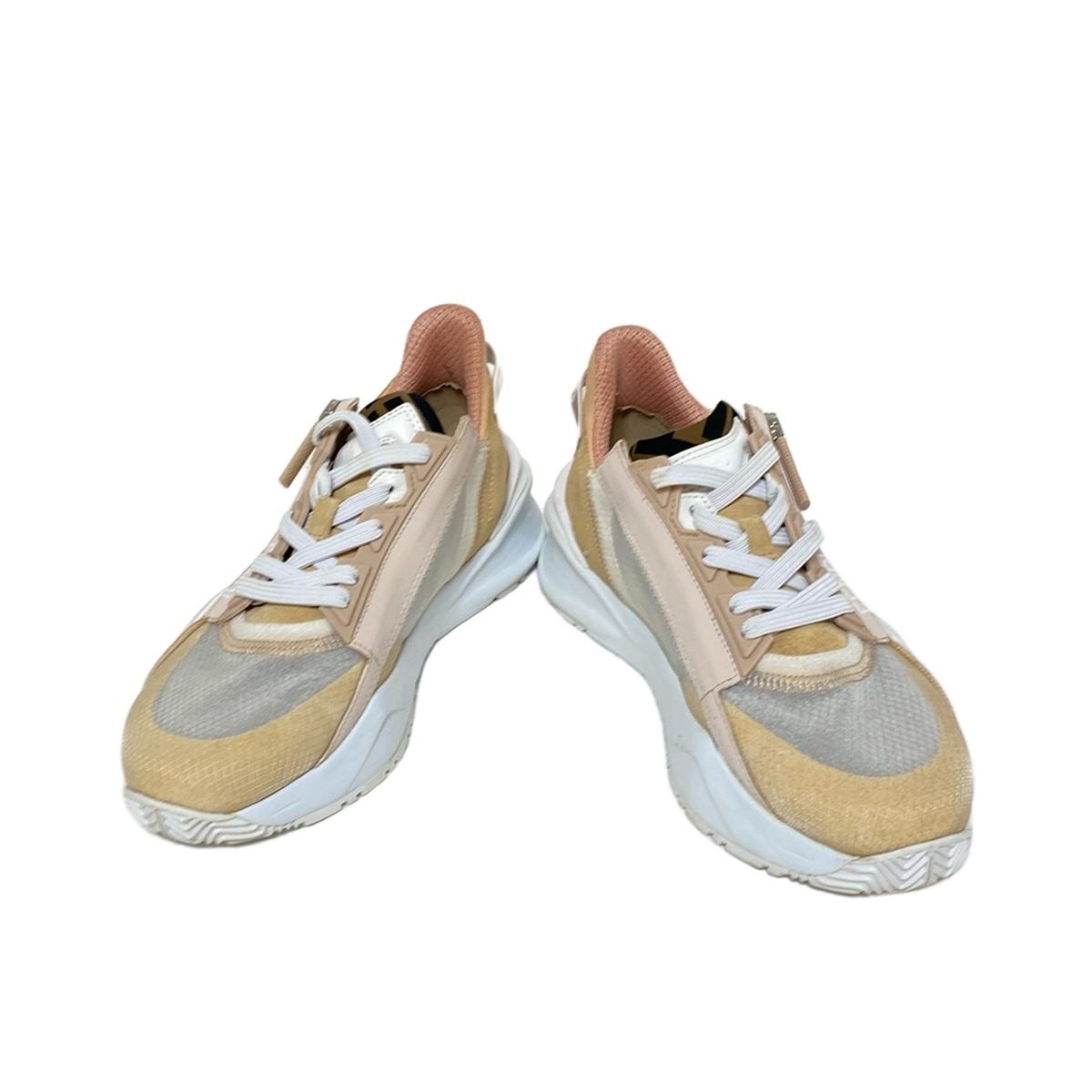 FENDI(フェンディ) スニーカー 37 レディース - ベージュ×ライト