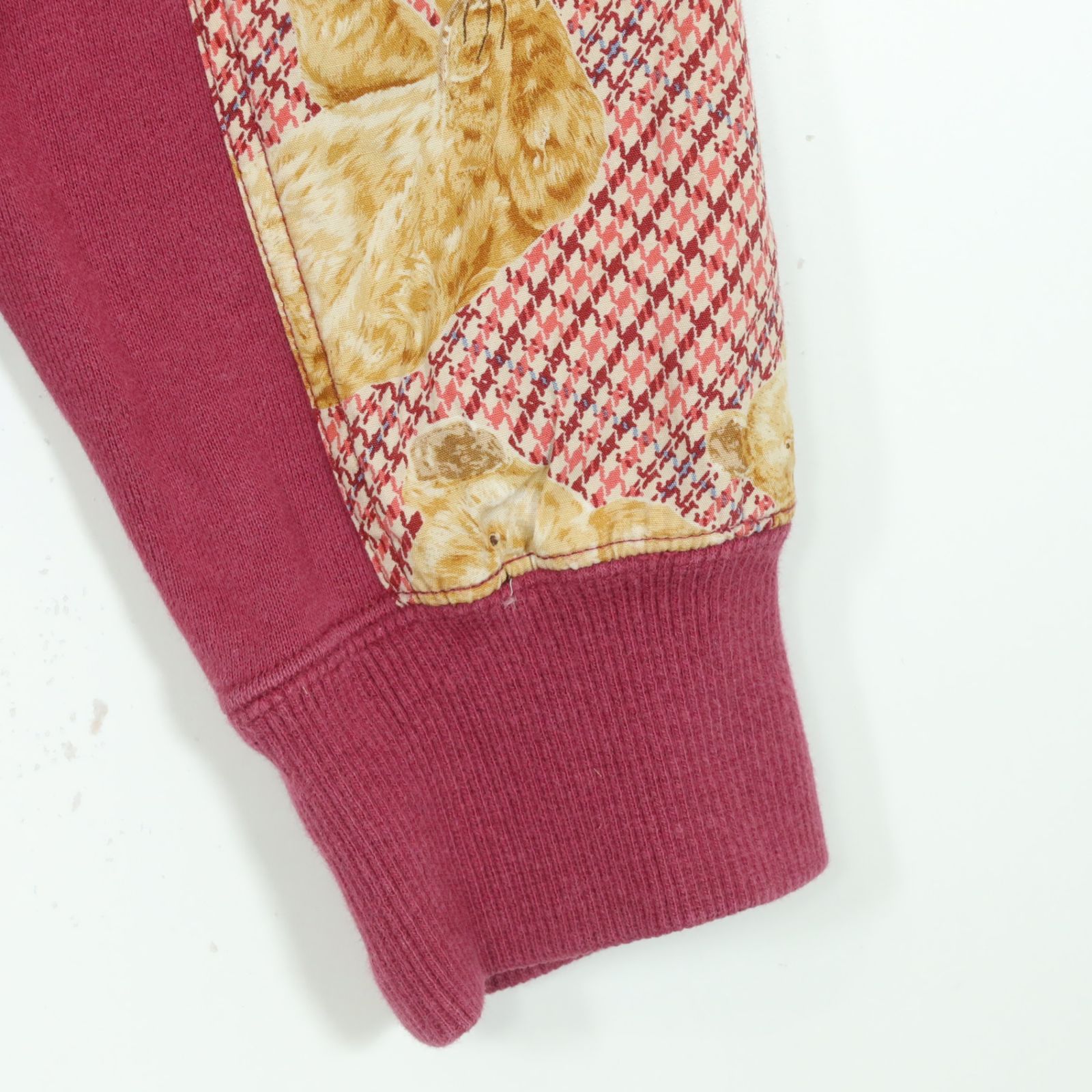 ピンクハウス☆くまのパッチワーク♪ジップアップブルゾン フード付き