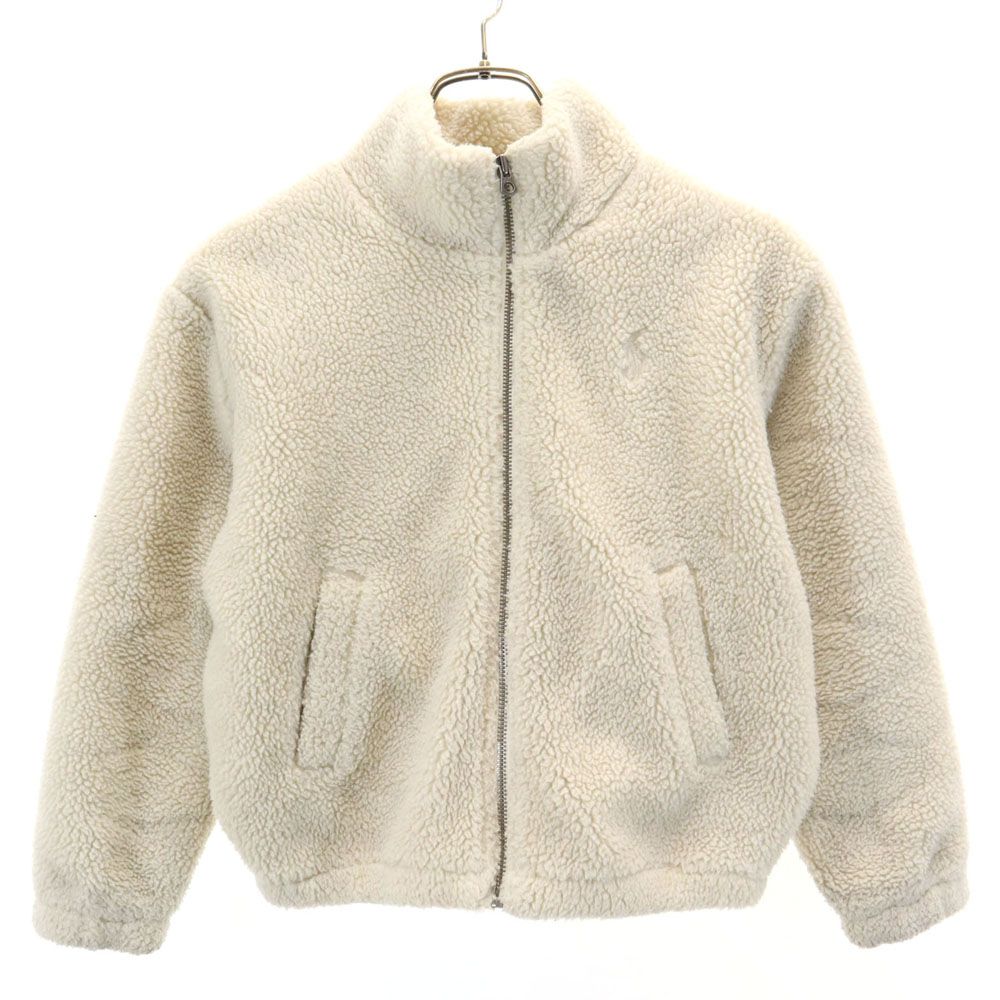 ポロラルフローレン ボアジャケット M 8-10 ベージュ POLO RALPH 