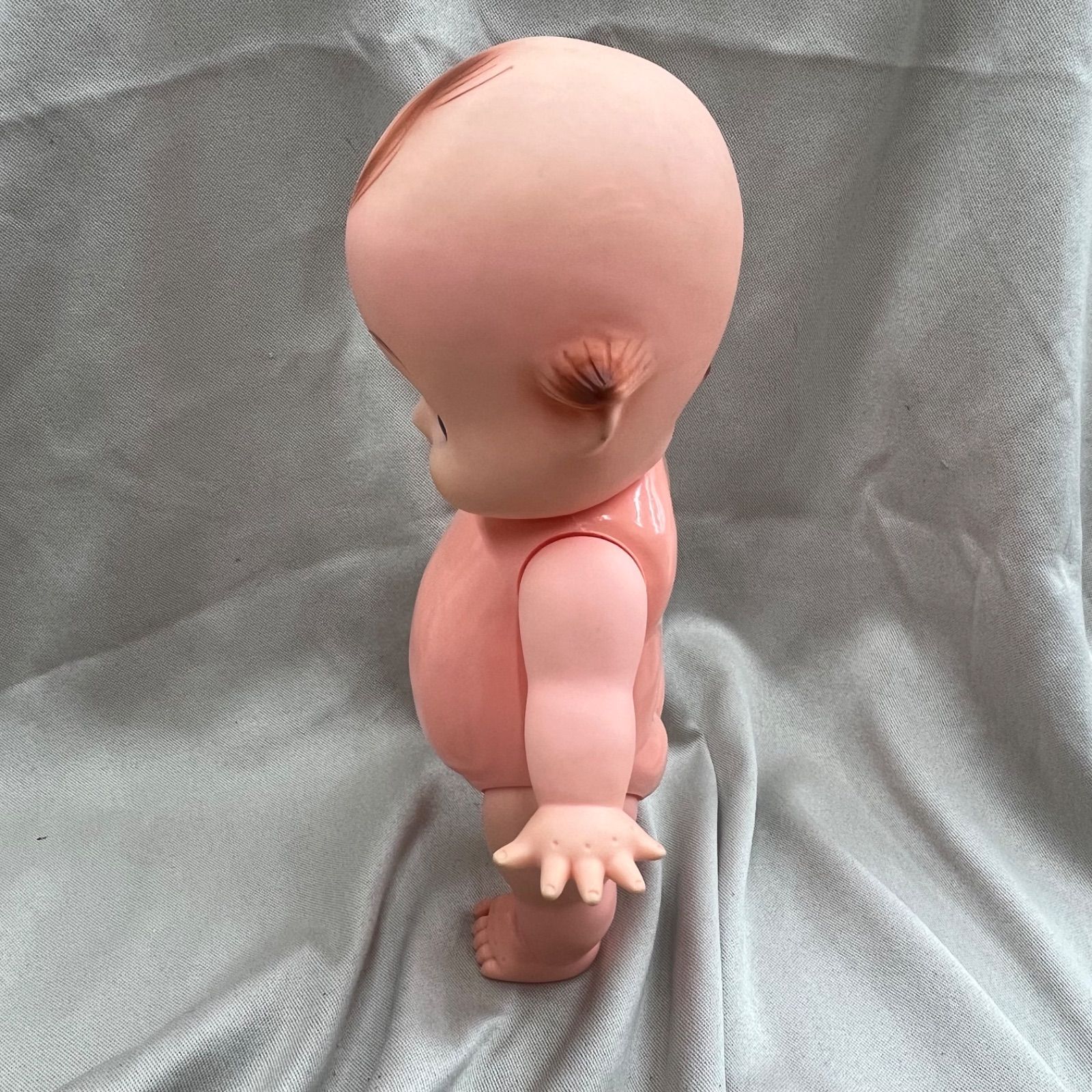 レア】キユーピー 人形 キューピー ソフビ 昭和 レトロ 可動式 自立
