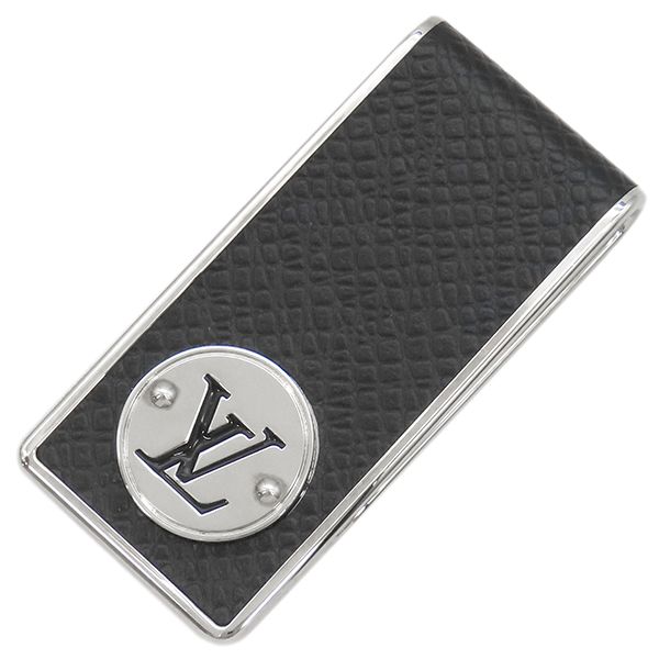 ルイヴィトン LOUIS VUITTON マネークリップ パンス ア ビエ ネオ LV クラブ タイガ ブラックxシルバー シルバー金具 黒 銀 クリップ M00271 OB1211 箱