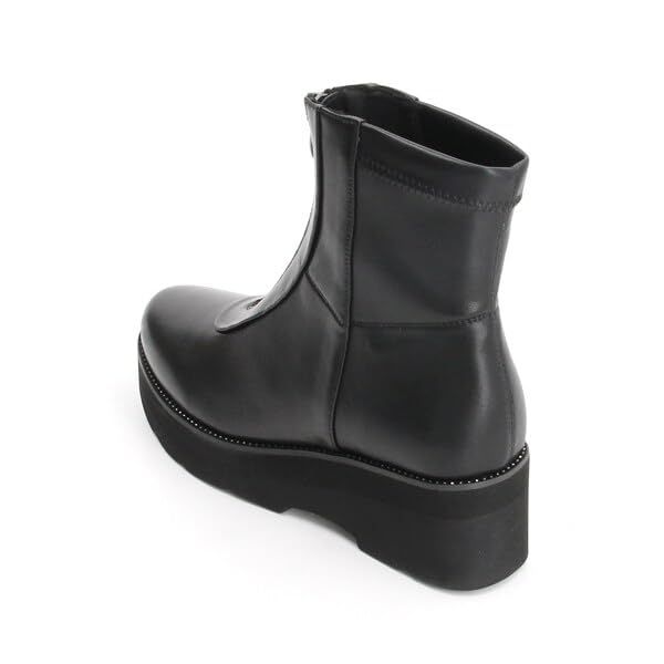 コンポジションナイン] ファッションブーツ フロントジップ