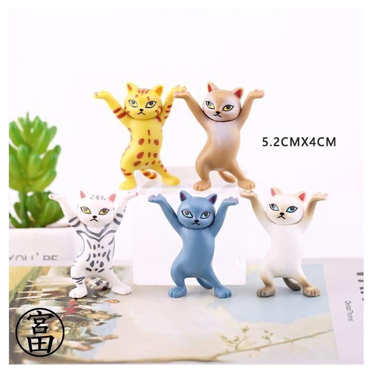 踊る猫 10点セット！猫 ペン立て グッズ かわいい ダンシングキャット 猫好き キャット 雑貨 ペンホルダー ネコ 小物 茶トラ ねこ ねこちゃん