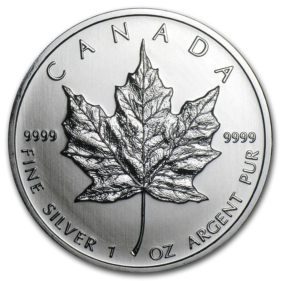 カナダ2011年メープル銀貨　1オンス 純銀銀貨　新品未使用 保証書・カプセル付き] 2011年 (新品) カナダ「メイプルリーフ
