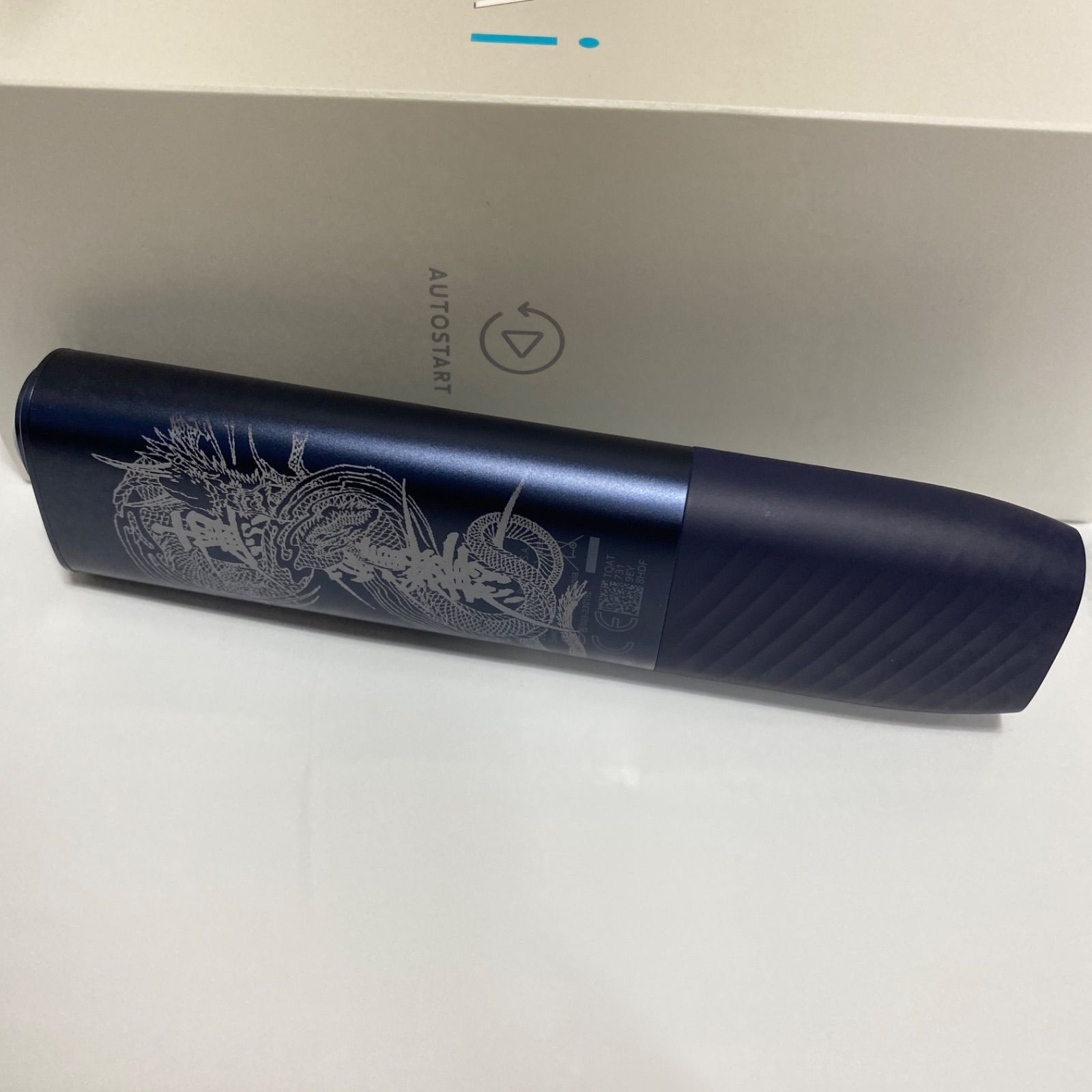 １iQOS ILUMA ｉone 黒　レーザー加工　アイコス イルマ ｉワン　龍 IQOS - iQOS ILUMA ONE イルマワン レーザー加工 龍 鳳凰 鯉 滝
