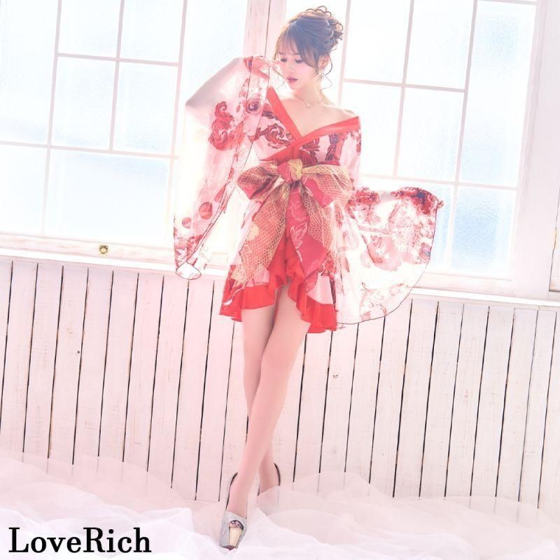 LoveRich ラブリッチ 【3カラー/3点セット】花柄 フリル シフォン ミニ