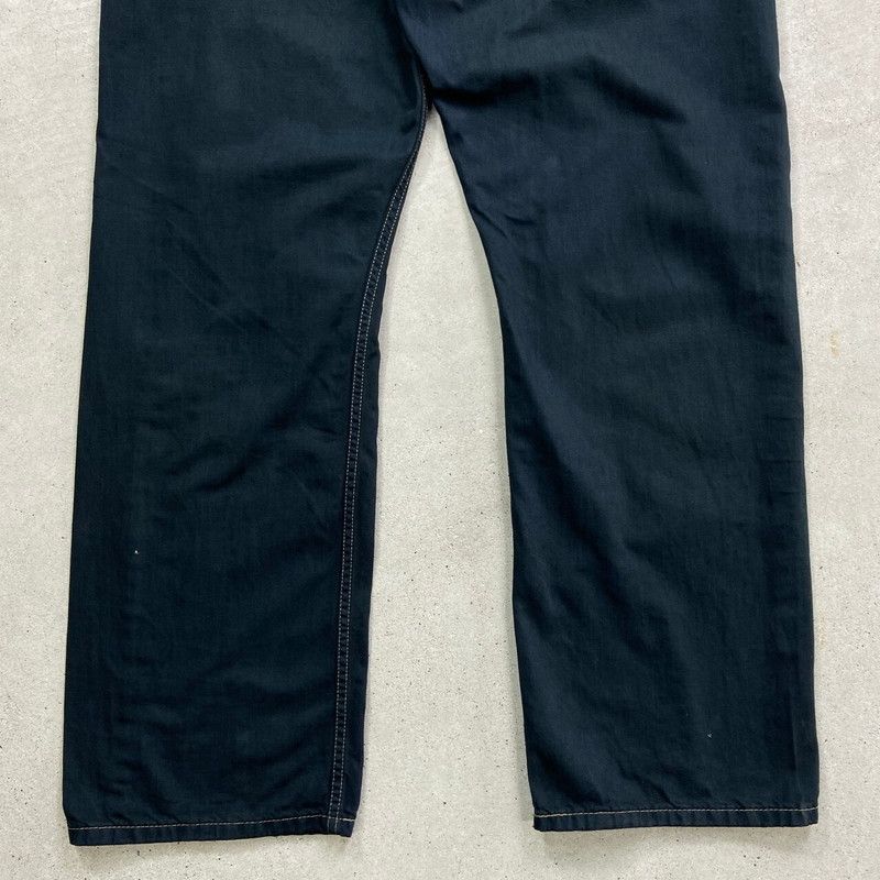 Levi's 569 W36 ブラックデニム ルーズ Levi's リーバイス 569 ブラックデニムパンツ ルーズストレート 後染め