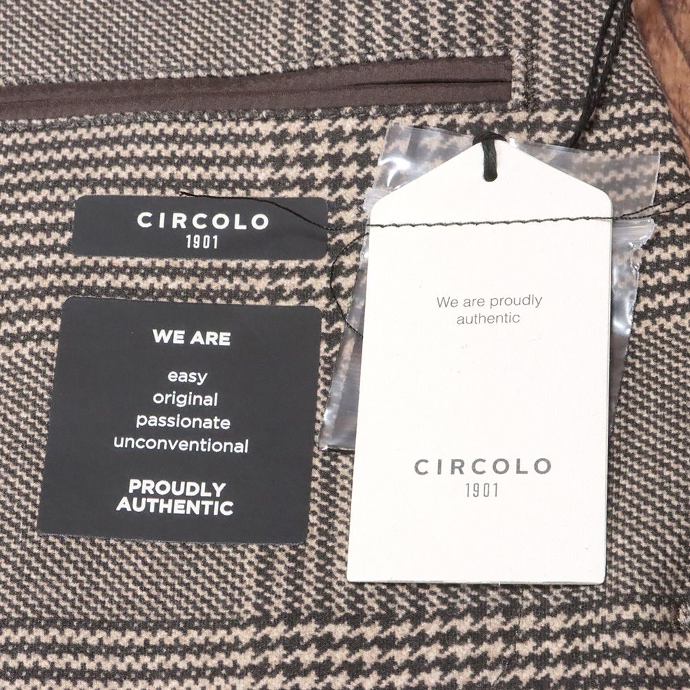24AW/CIRCOLO 1901/52サイズ/快適ジャケット CN4548 裏起毛