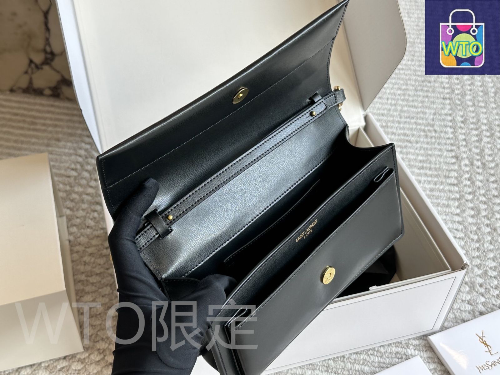 サンローラン、発送用、専用出品 今日特価】YSL サンローラン カサンドル トートバッグ 扇形外観