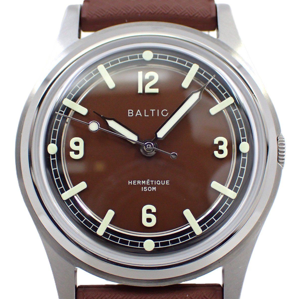BALTIC バルチック エルメティック ツアラー 自動巻き メンズ 腕時計 ブラウン文字盤 BL-HermetiqueBrown いおき質店