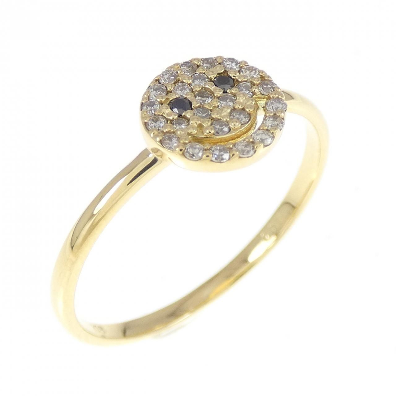 K18YG スマイル ダイヤモンド リング 0.15CT
