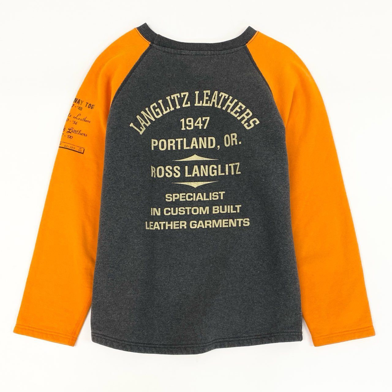 64g4 LANGLITZ LEATHERS ラングリッツレザー 2トーン ラグラン 