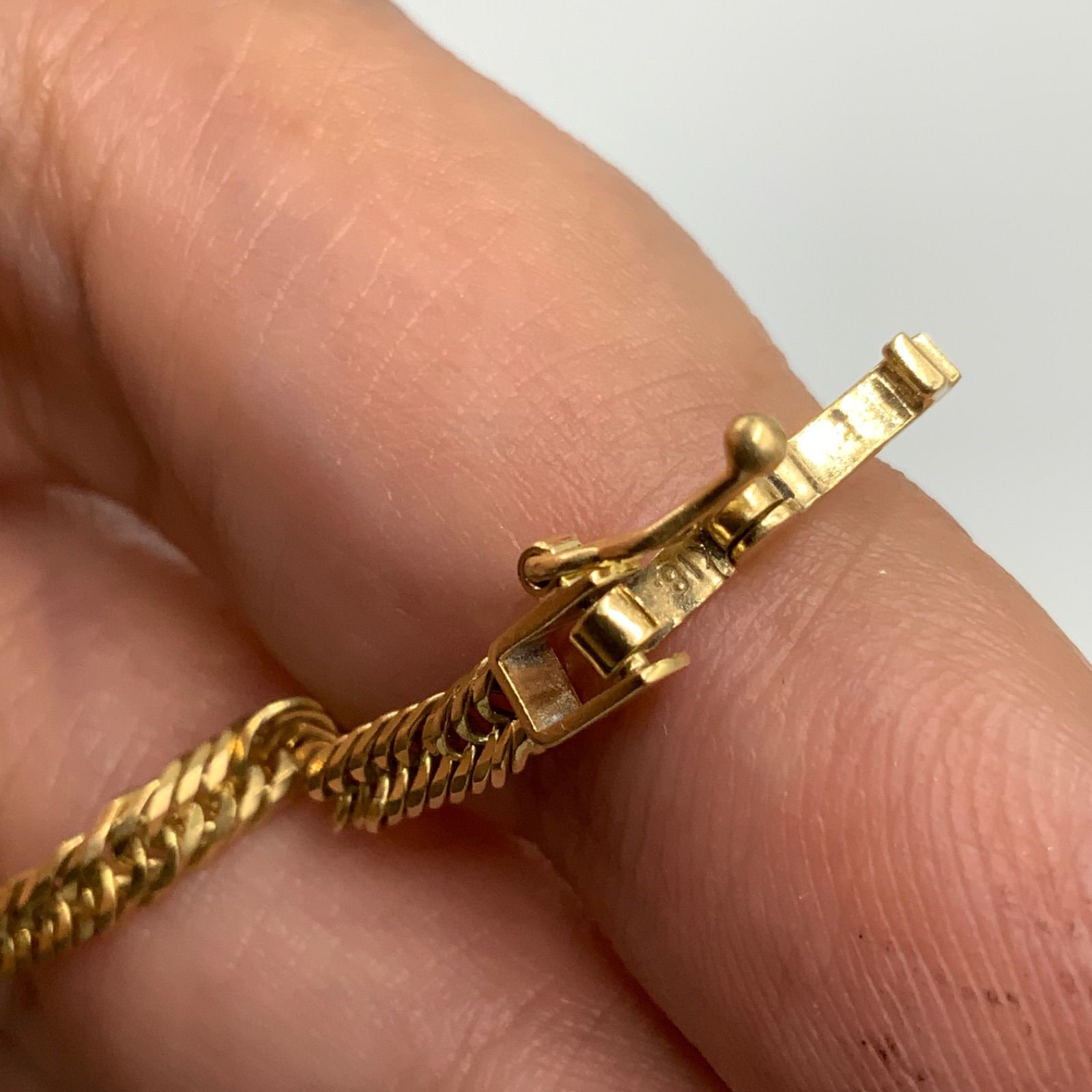 K18喜平ブレスレット　12面トリプルカット ブレスレット k18 12面トリプル 4g 16cm