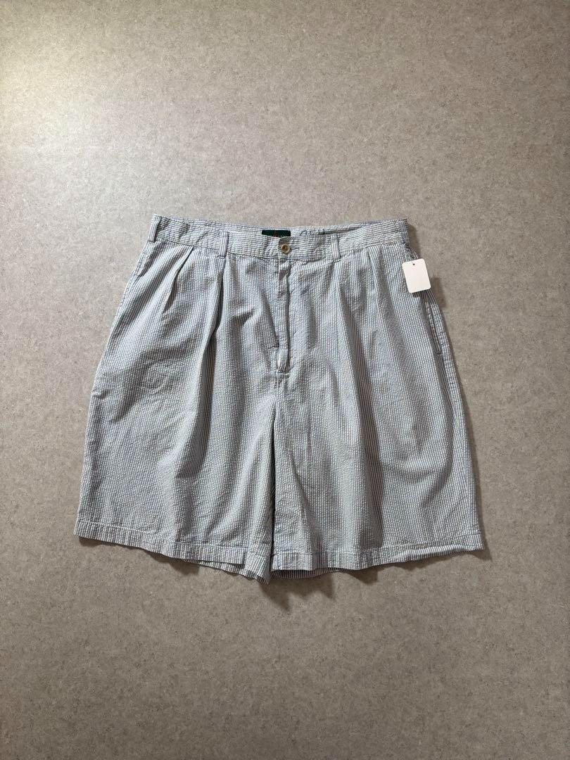 90s J.CREW seersucker half pants