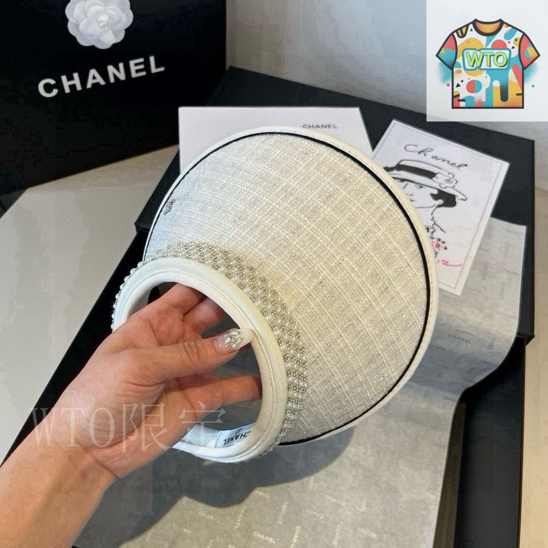 【パールが上品♪エレガントなデザイン】シャネル ヘッドバンド 今日特価】Chanel パール ヘッドバンド兼用サンハット - メルカリ
