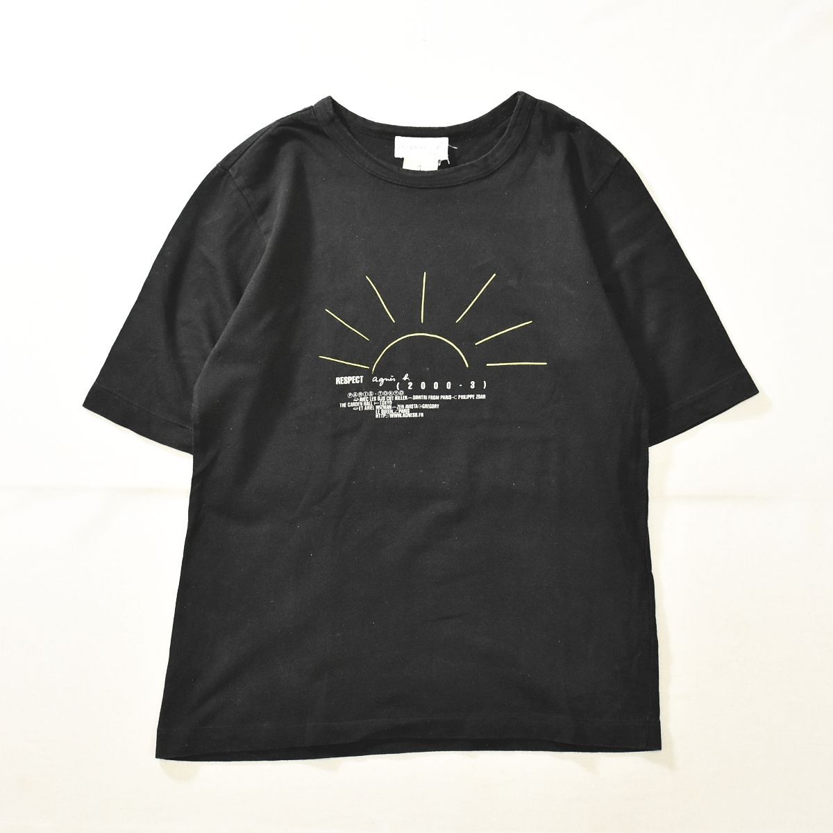 agnesb. アニエスベー プリントＴシャツ アーカイブ 3 ホワイトA使用感