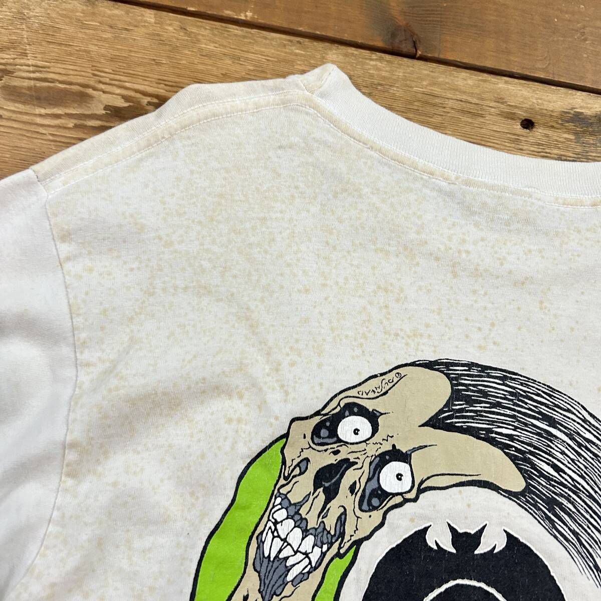 90's zorlac 長袖 プリントtee ロンtee ホワイト スケーター