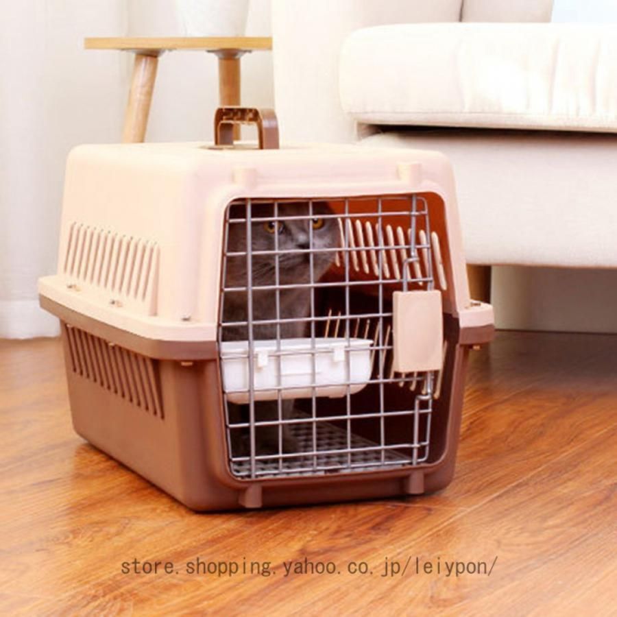 猫 キャリー 犬 キャリー ペットキャリー ゲージ ハードキャリー 取っ手付き 犬小屋 室内用ハウス 猫用?小型犬用?小動物用にも キャンピングキャリー