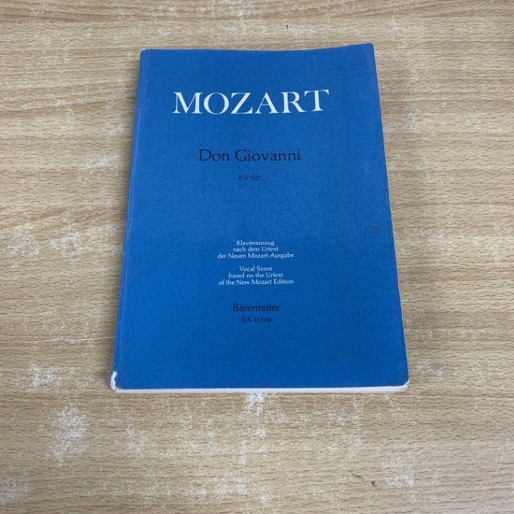 △01)【同梱不可】MOZART Don Giovanni/KV 527/Barenreiter