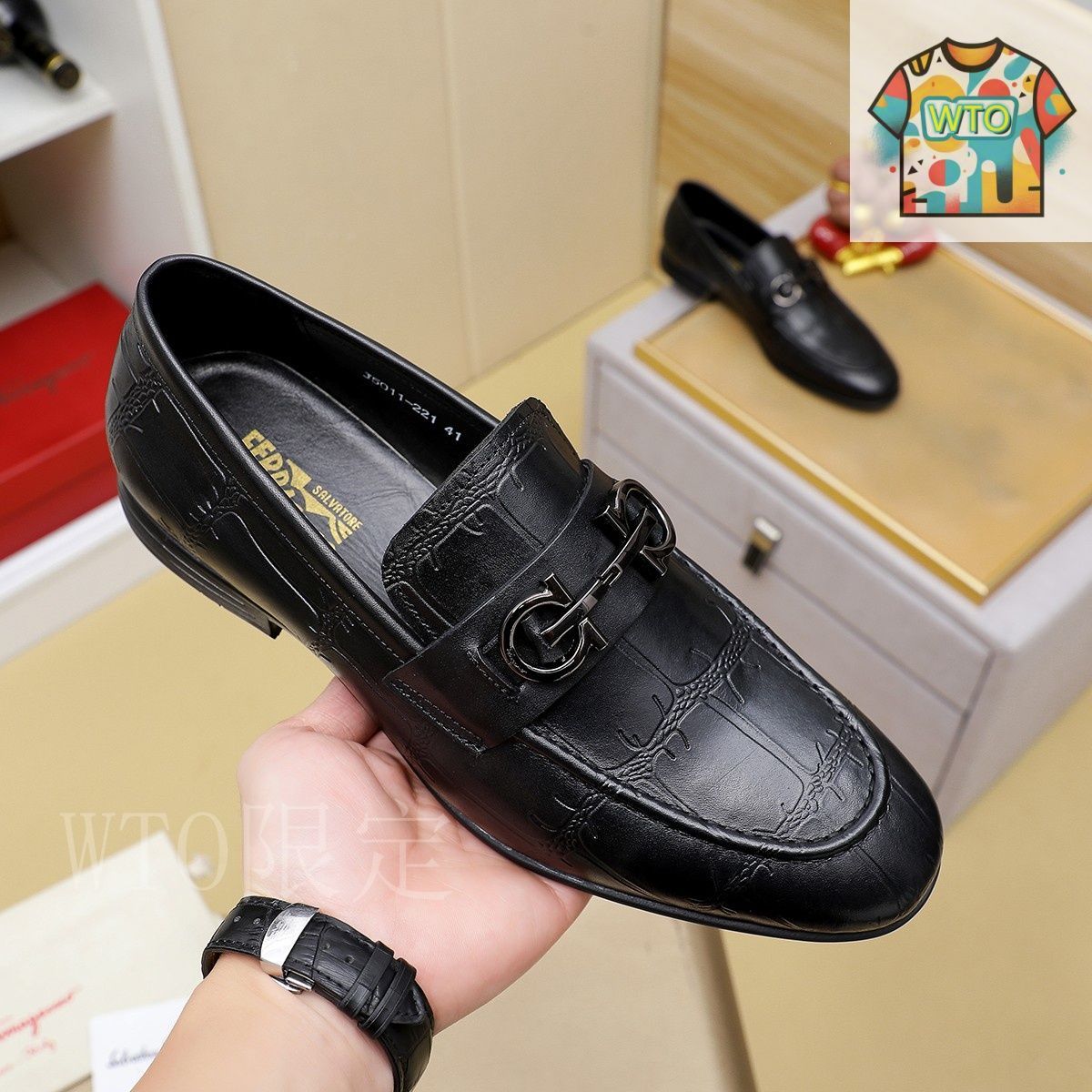 フェラガモ　メンズ　ビジネスシューズ Ferragamo フェラガモ メンズ ビジネス シューズ02-1 - メルカリ