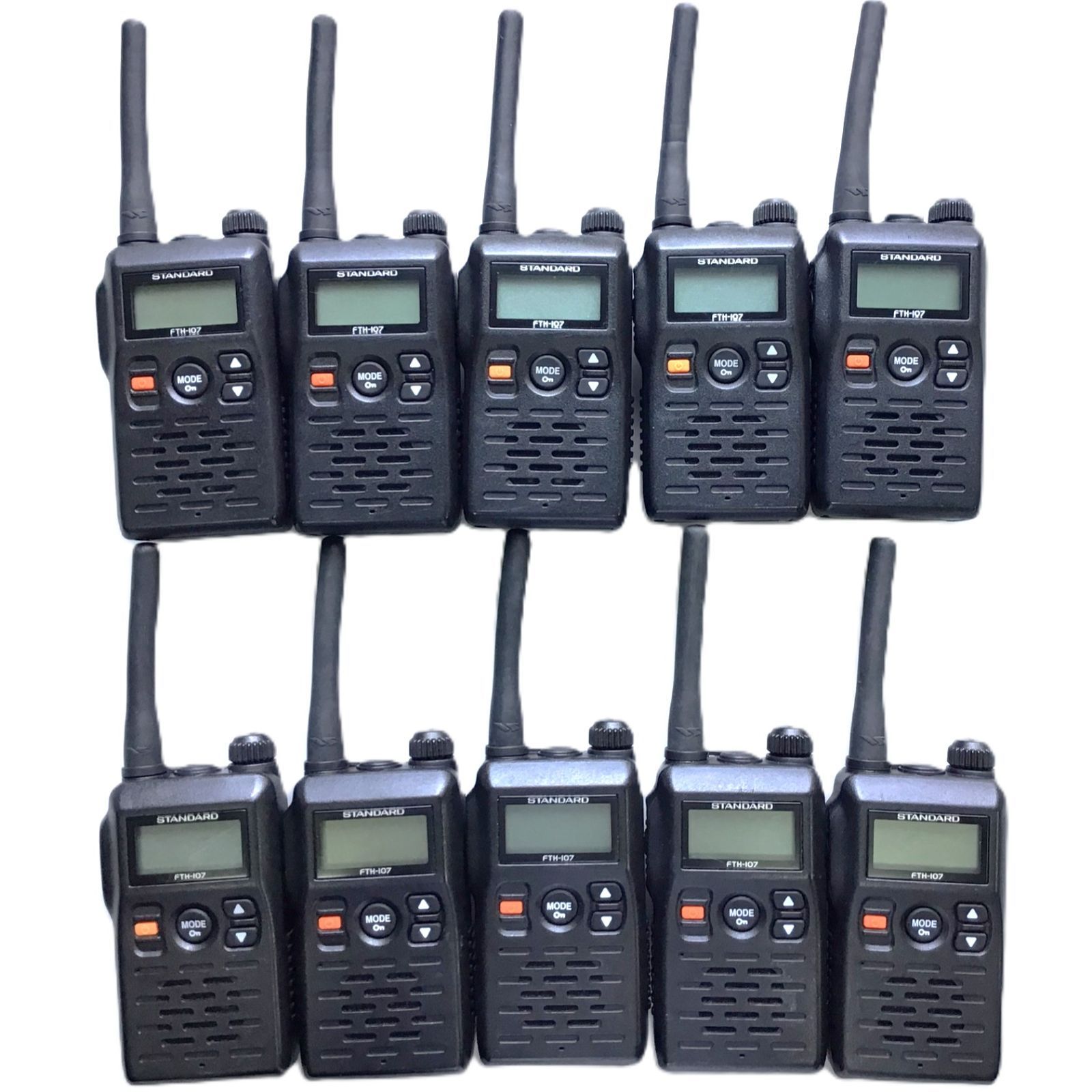 STANDARD FTH-107 トランシーバー 5台セット 中古品】STANDARD FTH-107 特定小電力無線機 10台セット