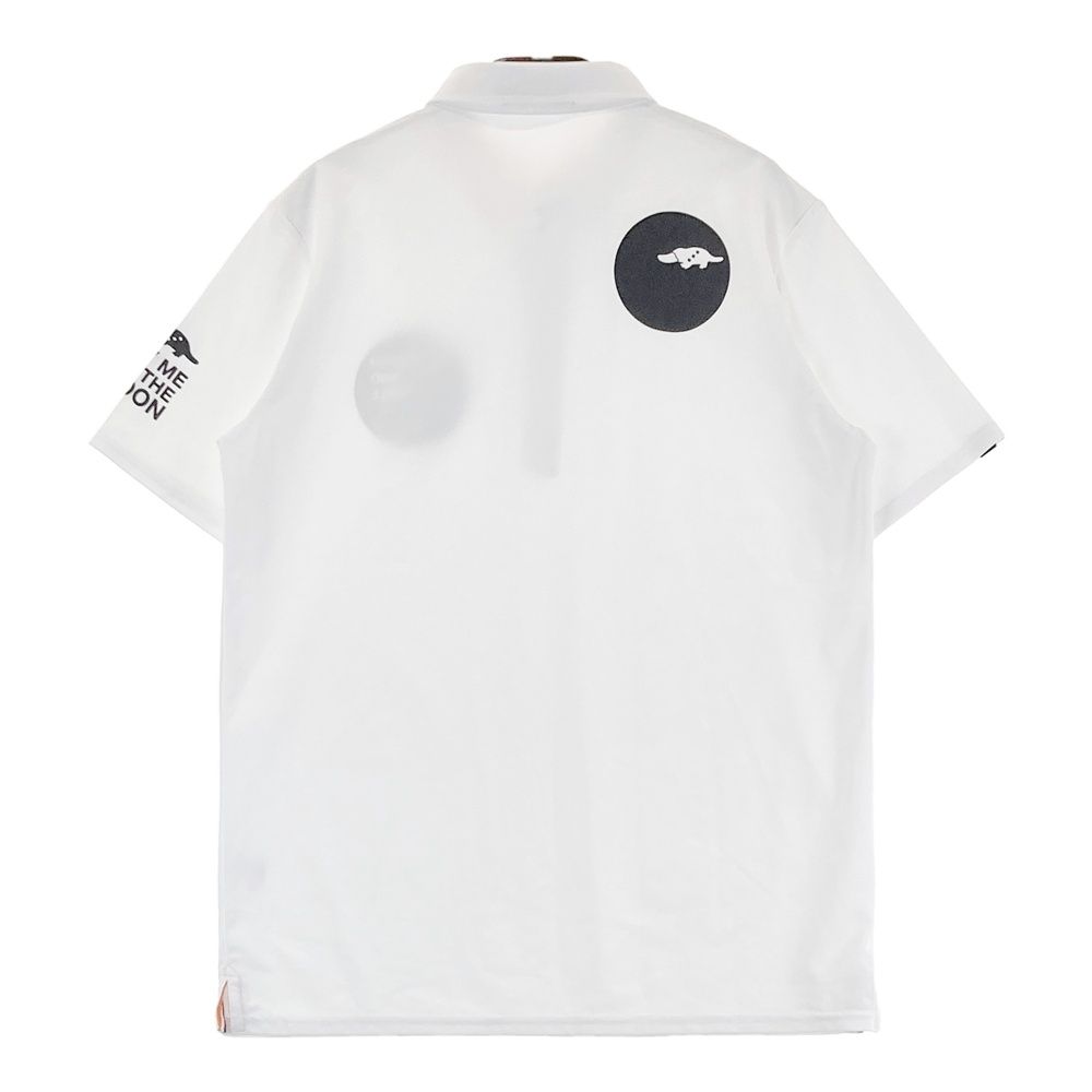 サイズ M ROUGH-SWELL ラフアンドスウェル 半袖ポロシャツ ホワイト系 240101526242 ゴルフウェア メンズ ストスト