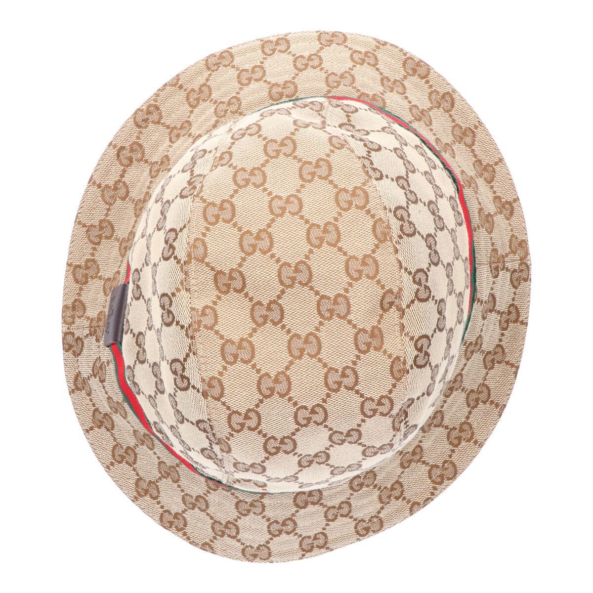 中古】 GUCCI グッチ GGキャンバス シェリーライン バケットハット M