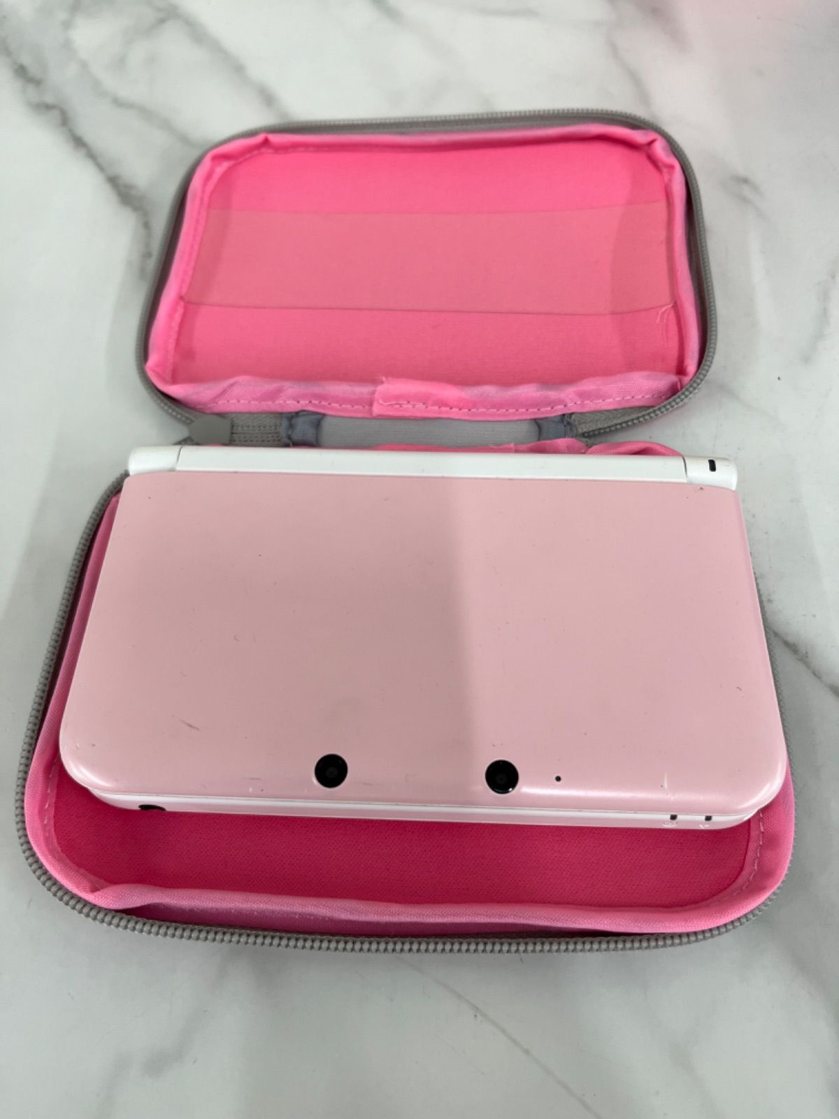 ○通電確認済み Nintendo 3DS LL ピンク本体 トモダチコレクション 