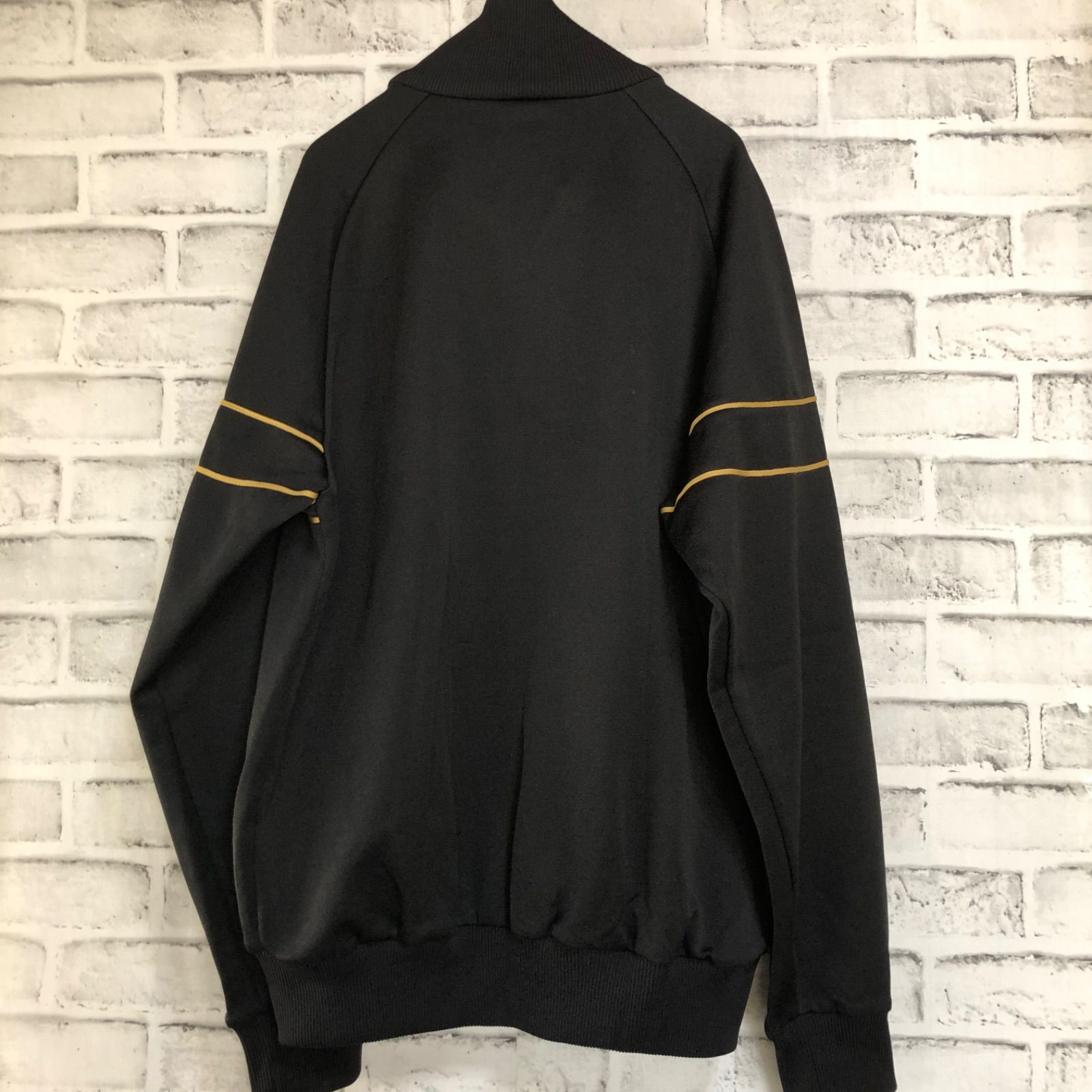 80s⭐️adidas トラックジャケット/ジャージ 黒L TECHNO vintage