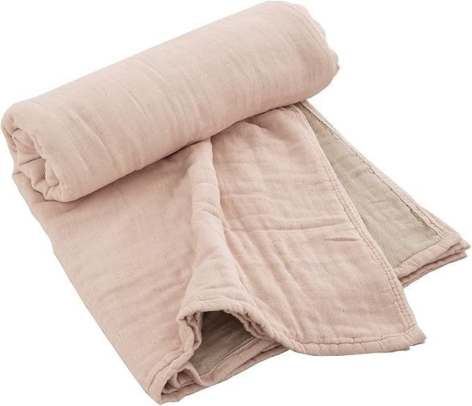 ガーゼケット シングル 6重ガーゼ とろける 肌掛け ガーゼタオルケット オールシーズン ふんわりボリューム 綿100％ ピンク