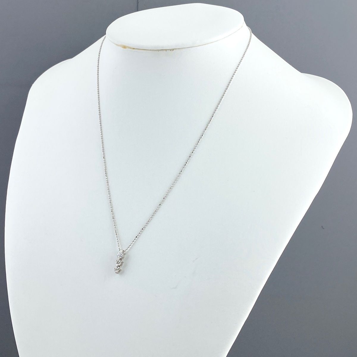 メレダイヤ デザインネックレス プラチナ ペンダント ネックレス Pt850  